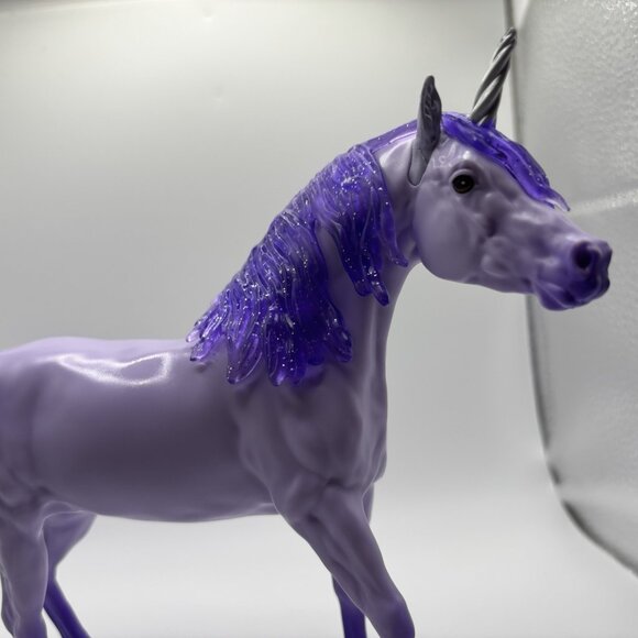 Breyer Celeste Purple Unicorn 2023 Paddock Pals Horse 6"x7" Figure - Picture 4 of 10
